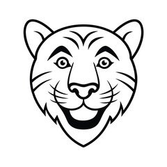 Fototapeta premium tiger head vector