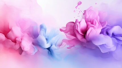 Fototapeta premium Vibrant colorful smoke swirls abstract art digital creation studio setting aesthetic view visual harmony