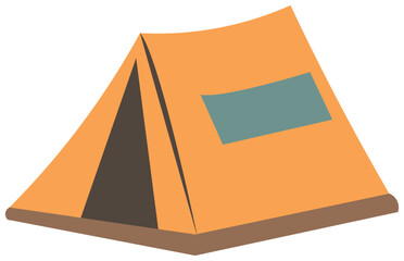 Camping tent sticker is perfect for outdoor adventures, travel and wildlife themed graphics.
