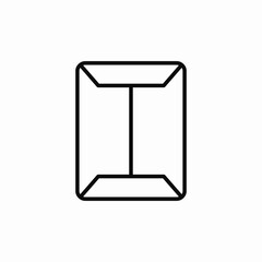 box close icon sign vector