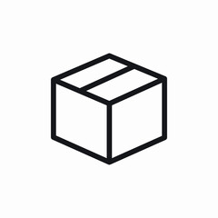 cardboard box icon sign vector