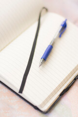 Cuaderno y bol&iacute;grafo