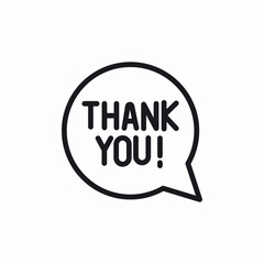 grateful message icon sign vector