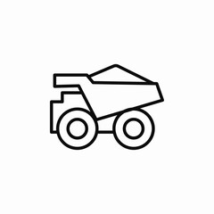 industrial truck icon sign vector