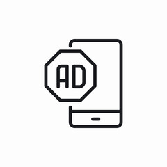 mobile advertisements icon sign vector