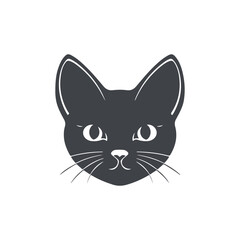 Minimal cat face icon
