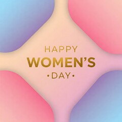Modern Women&rsquo;s Day Geometric Design