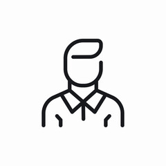 bank staff icon sign vector