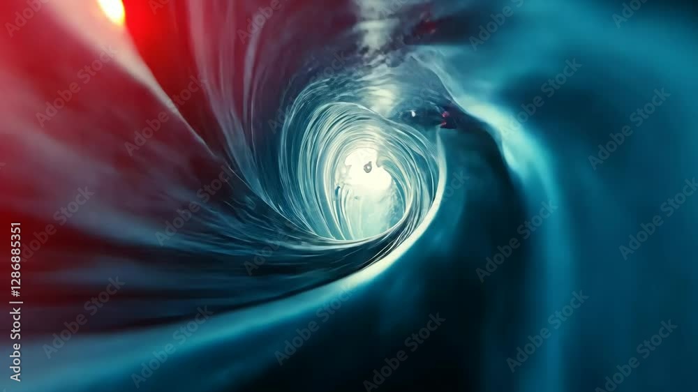 Canvas Prints abstract fractal background blue and red background swirl colors moving