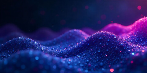 waves abstract blue background