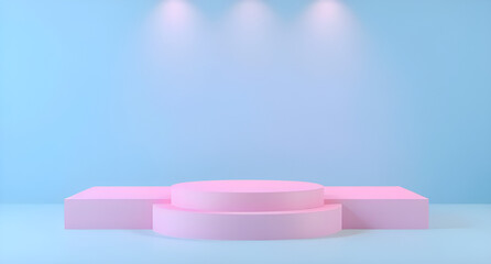 Minimal stage showcase trigonometric Concept promotions