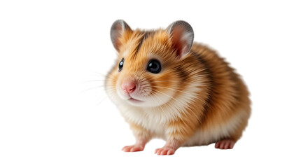Cute little Hamster white background