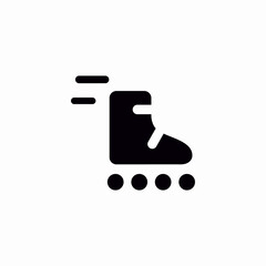roller speed icon sign vector