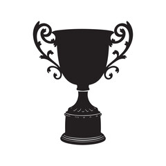 Elegant Trophy Silhouettes for Award Designs