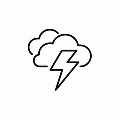 storm weather icon sign vector