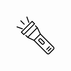 torch flash icon sign vector
