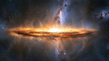 A vivid view of the Milky Wayâ€™s center, showcasing stars and cosmic dust in deep space