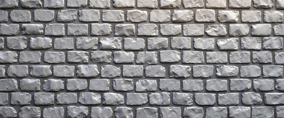 High-resolution close-up of grey brick texture with realistic patterns and natural colors
