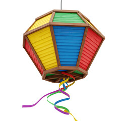  balloon 3d render festa junina fundo transparente