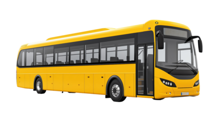 Isolated Yellow Bus