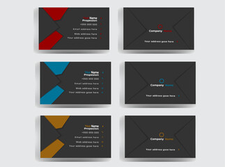 
Modern business Card . Corporate double-sided creative business card template . Business card for business and personal use . Vector illustration design. Horizontal layout, Print ready .
