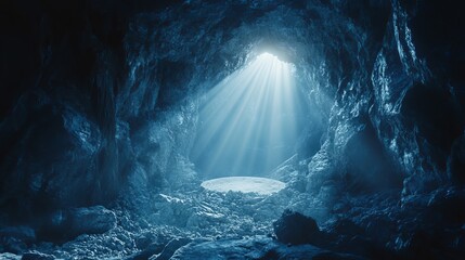 Triumphant Resurrection: Jesus Christ Rising, Easter Sunday Celebration. A powerful image depicting the Christian faith's central miracle, perfect for