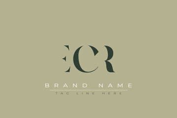 ECR abstract letter logo design. This logo is designed by three abstract letters.