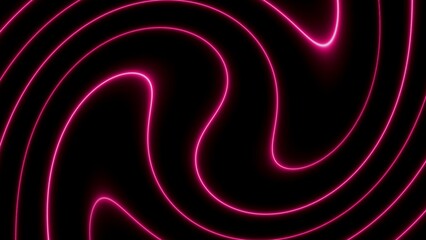 Neon abstract laser light. glowing laser line moving on black background. security concept laser light protection illustration background.