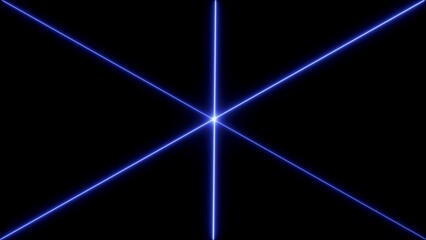 Neon abstract laser light. glowing laser line on black background. security concept laser light protection illustration background.