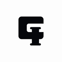 clamp tool icon sign vector