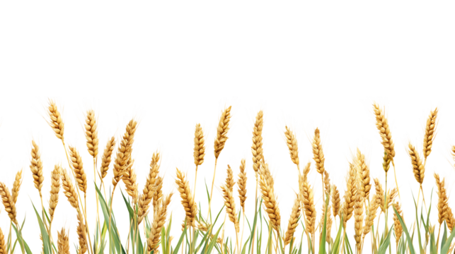 Wheat Crop PNG Cutout on a Transparent Backdrop, Perfect for Graphics, Presentations, and Digital Art