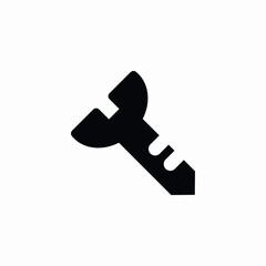 construction screw icon sign vector