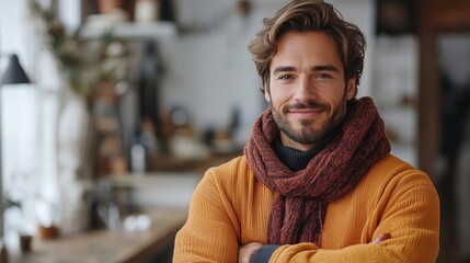 Fototapeta premium Charming handsome. Handsome young man
