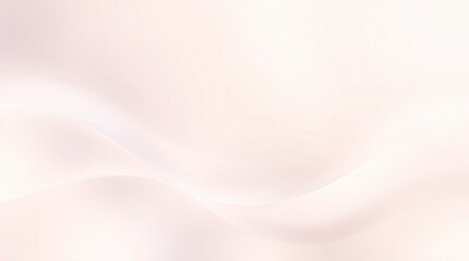 A serene abstract background featuring smooth, flowing waves of light pink and soft white hues.