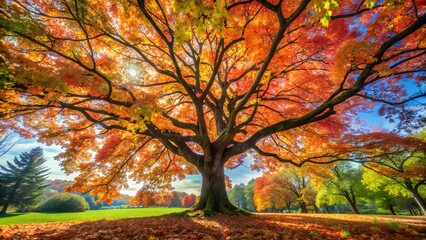 autumn trees in the park
