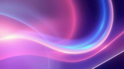 Fototapeta premium Abstract flowing gradients of pink, purple, and blue create a soothing, visually appealing effect.