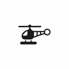 helicopter rotorcraft icon sign vector