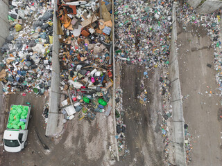 Waste transfer station, a drop off point for waste taken to a final disposal site, material...
