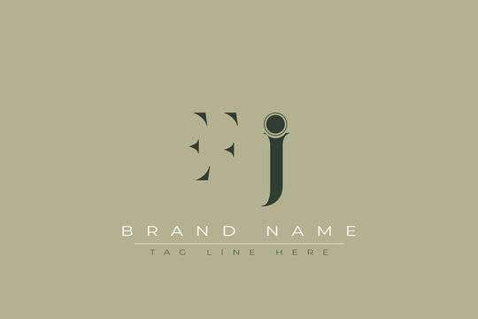 EFJ abstract letter logo design. This logo is designed by three abstract letters.