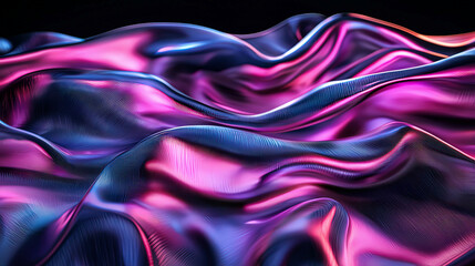 Obraz premium Ultra-realistic image of water-resistant smart fabric, sleek surface, fine weave, subtle lighting, futuristic look