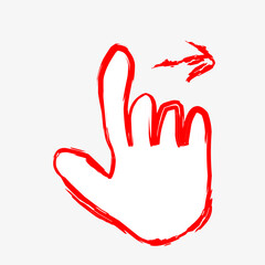 Obraz premium gesture icon in doodle style