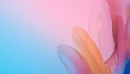 파스텔 톤의 그라데이션이 은은하게 퍼지는 PPT 디자인