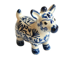 Fototapeta premium A fun donkey figurine, representing the donkeys of Santorini, perfect as a Greek souvenir.transparent PNG