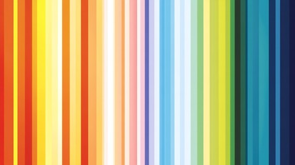 Obraz premium Vibrant vertical stripes in gradient spectrum of bold rainbow colors