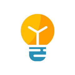 light bulb - vector icon	