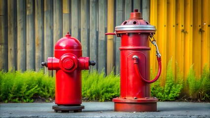 red fire hydrant in the street