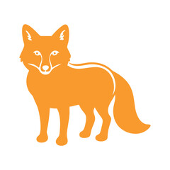 Fototapeta premium red fox cartoon