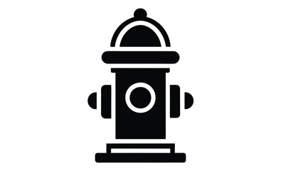 fire hydrant silhouette vector, fire hydrant silhouette, firefighting equipment icon, black vector illustration