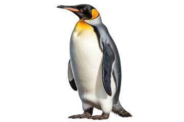 Isolated Emperor Penguin on White Background
