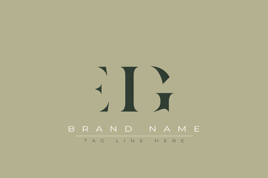 EIG abstract letter logo design. This logo is designed by three abstract letters.